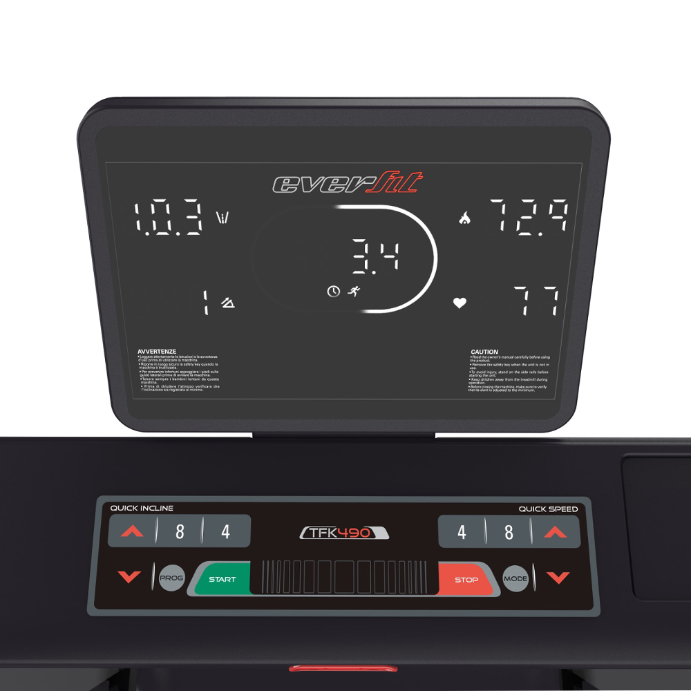 Tapis Roulant - Toorx Tfk 490 Electric Treadmill With Electric Incline, App Ready 3.0