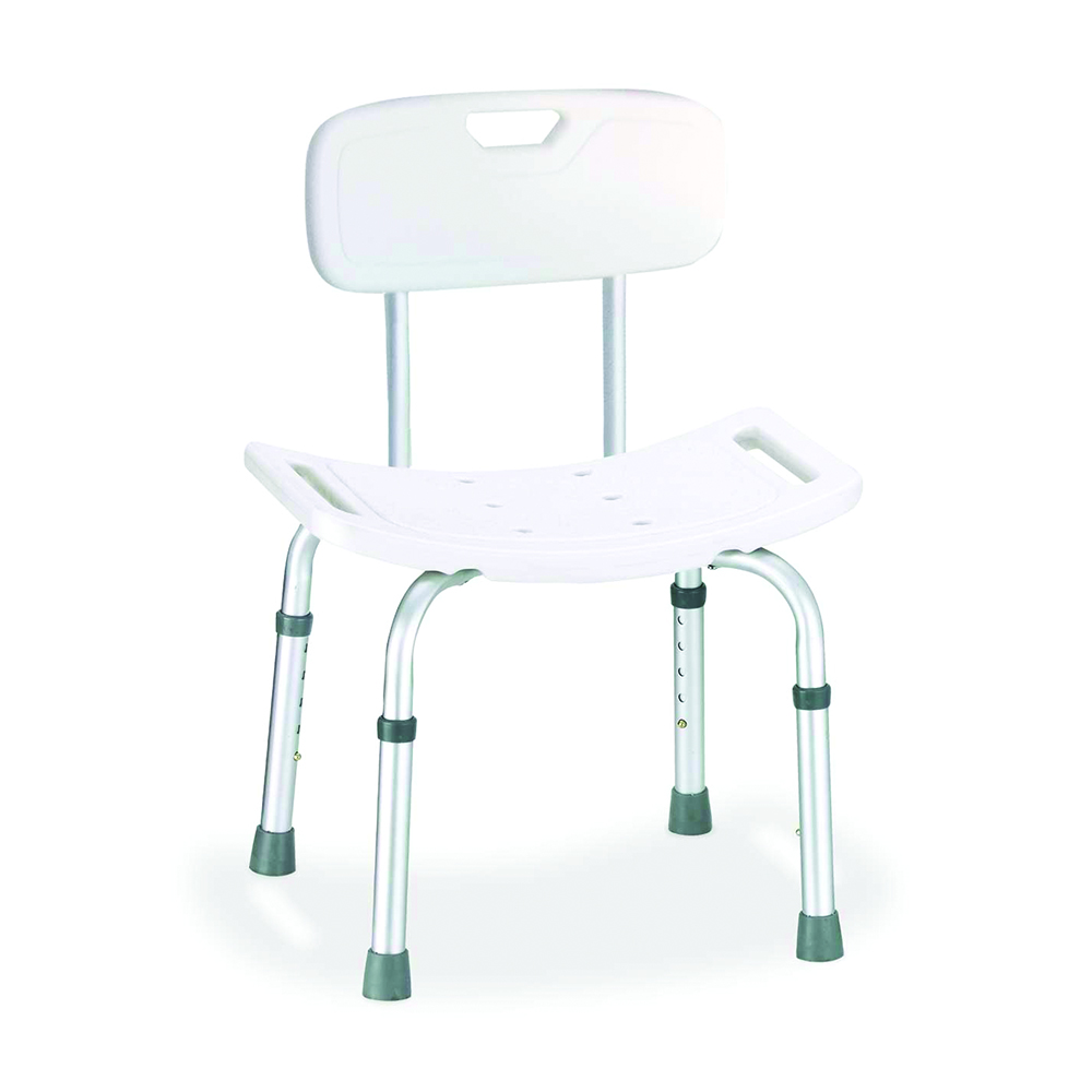 Bath and shower chairs - Intermed Shower Chair With Aluminum Backrest