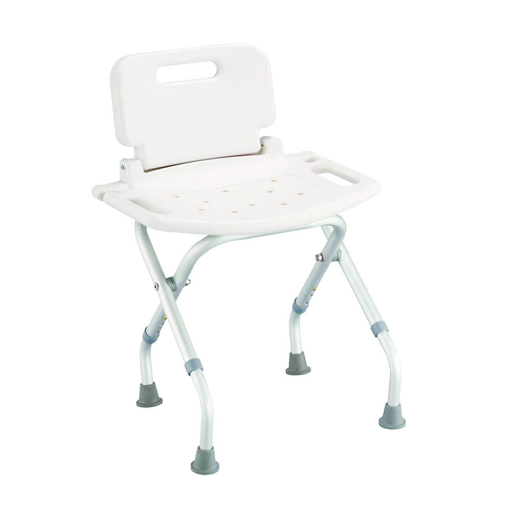 Bath and shower chairs - Intermed Folding Aluminum Shower Chair For The Disabled And Elderly