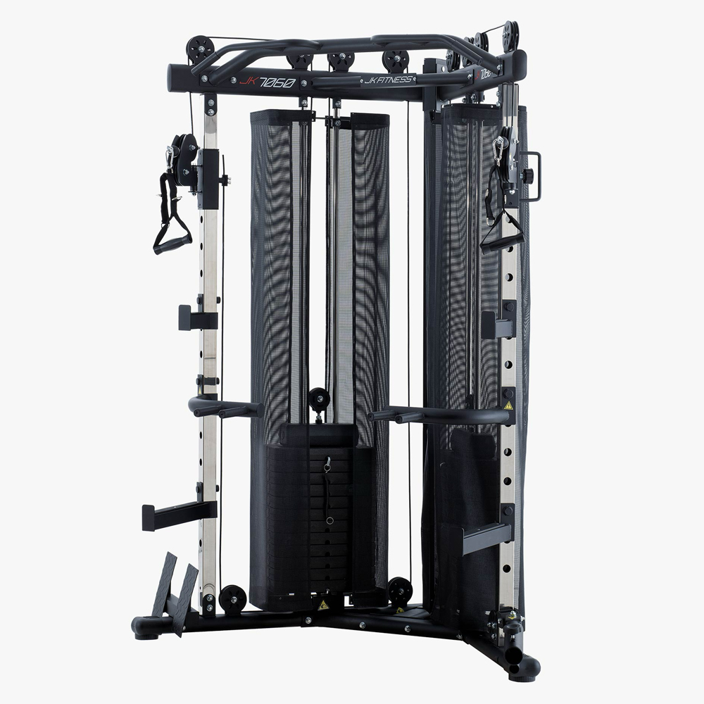 Multifunction Stations - JK Fitness Jk7060 Dual Pulley Multifunction Station With 2x73kg Weight Stack