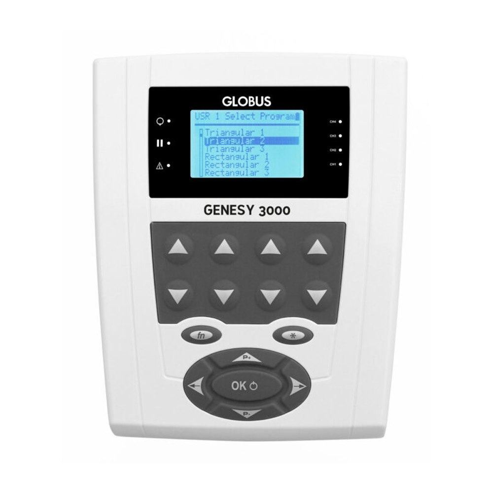 Electrostimulators - Globus Elettrostimolatore Professionale Genesy 3000 Elettroterapia Muscolare 4 Canali