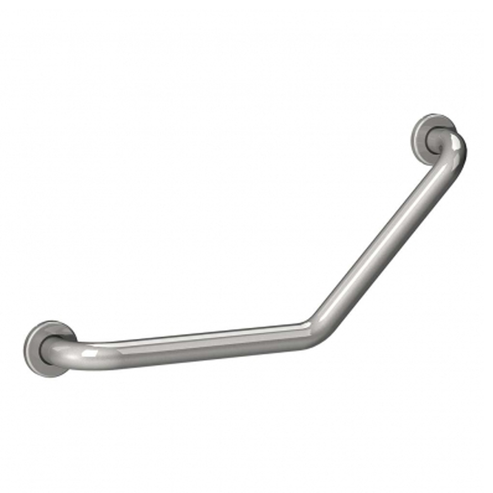 Grab bars for bathroom - Intermed Angled Wall Handle 45 30x30cm Polished Stainless Steel