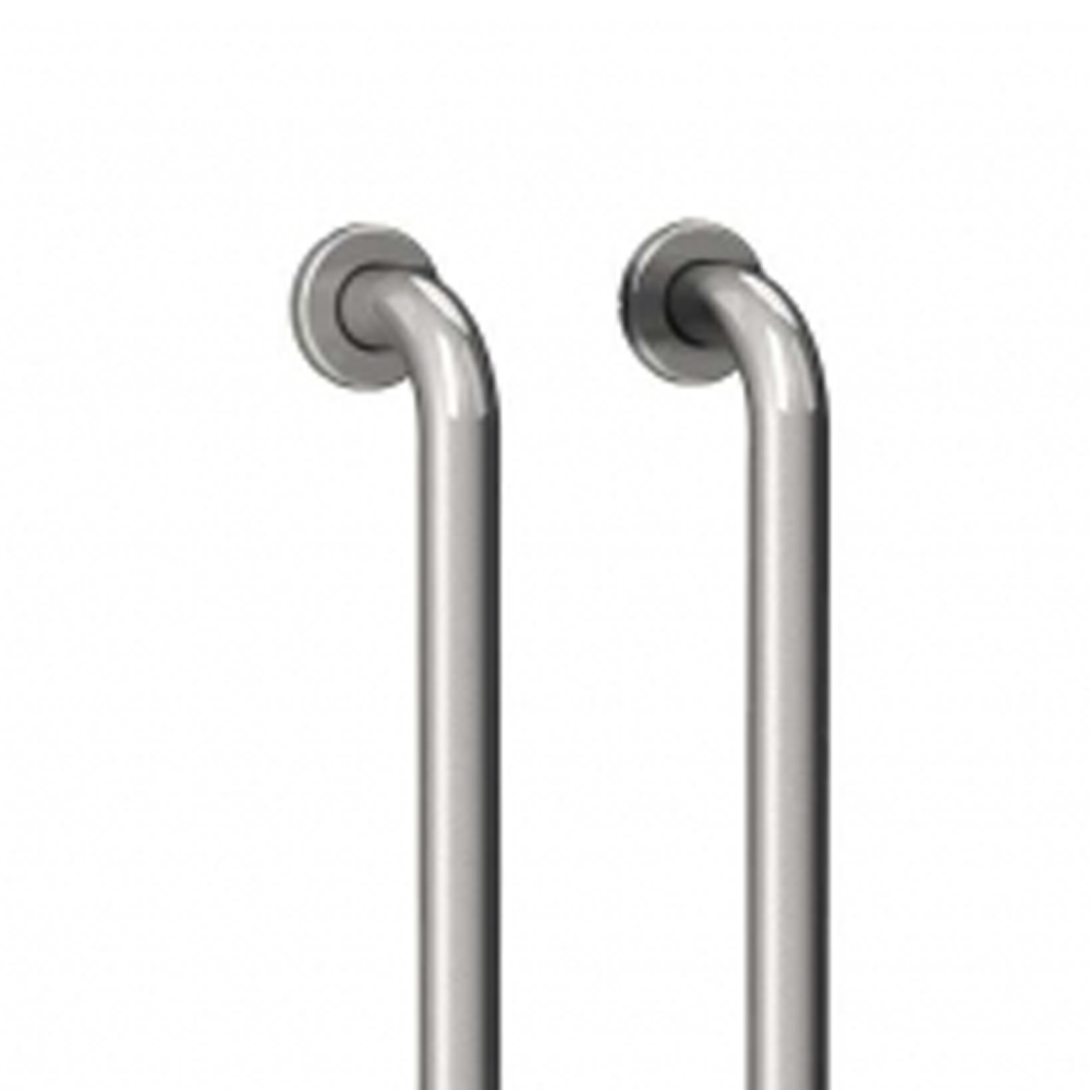 Grab bars for bathroom - Intermed 90° Right Angle Wall Handle 30x60cm Satin Stainless Steel