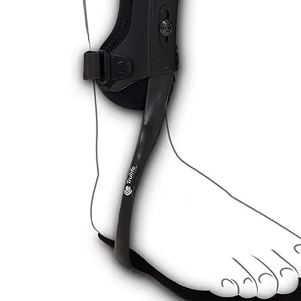 Foot braces - Tenortho Afo Matrix Carbon Brace For Left Dangling Foot With Adjustable Tibial