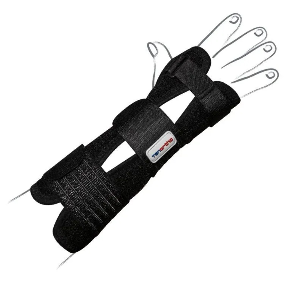 Wrist Braces - Tenortho Drypol Long Left Wrist Brace In Breathable Fabric