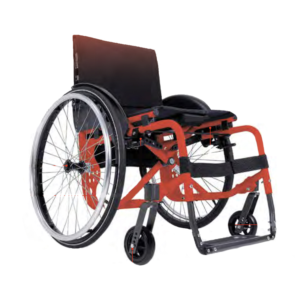 Wheelchairs for the disabled - Ardea One Wheelchair For Disabled People Folding Wheelchair Atmos R Self-propelled