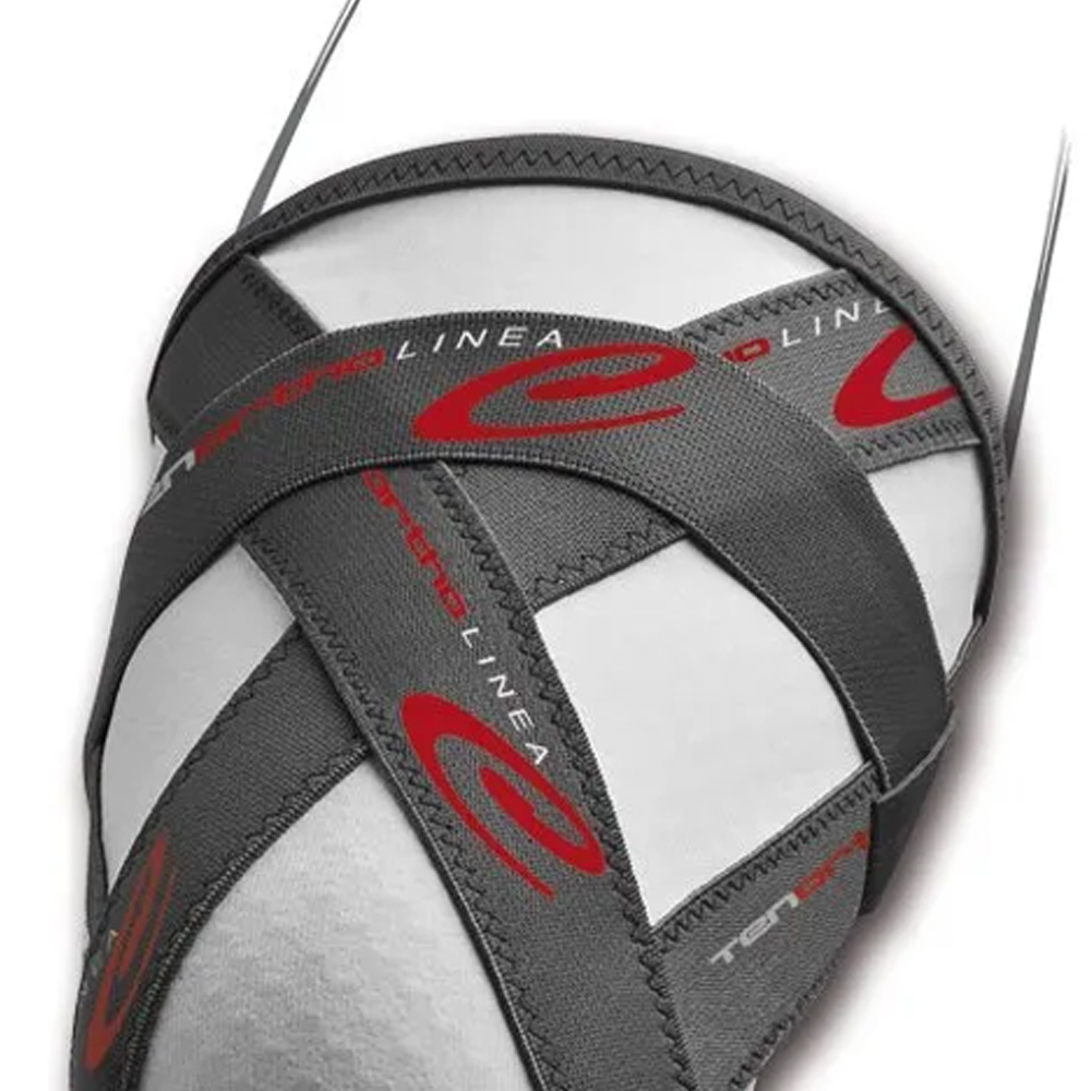 Knee braces - Tenortho Knee Elastic Knee Brace In Carbon Fiber And Integrated Taping
