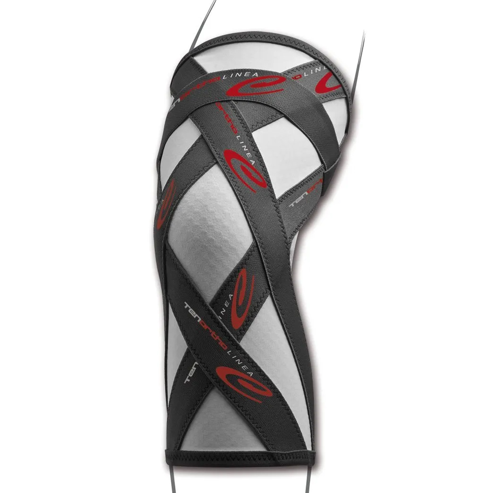 Knee braces - Tenortho Knee Elastic Knee Brace In Carbon Fiber And Integrated Taping