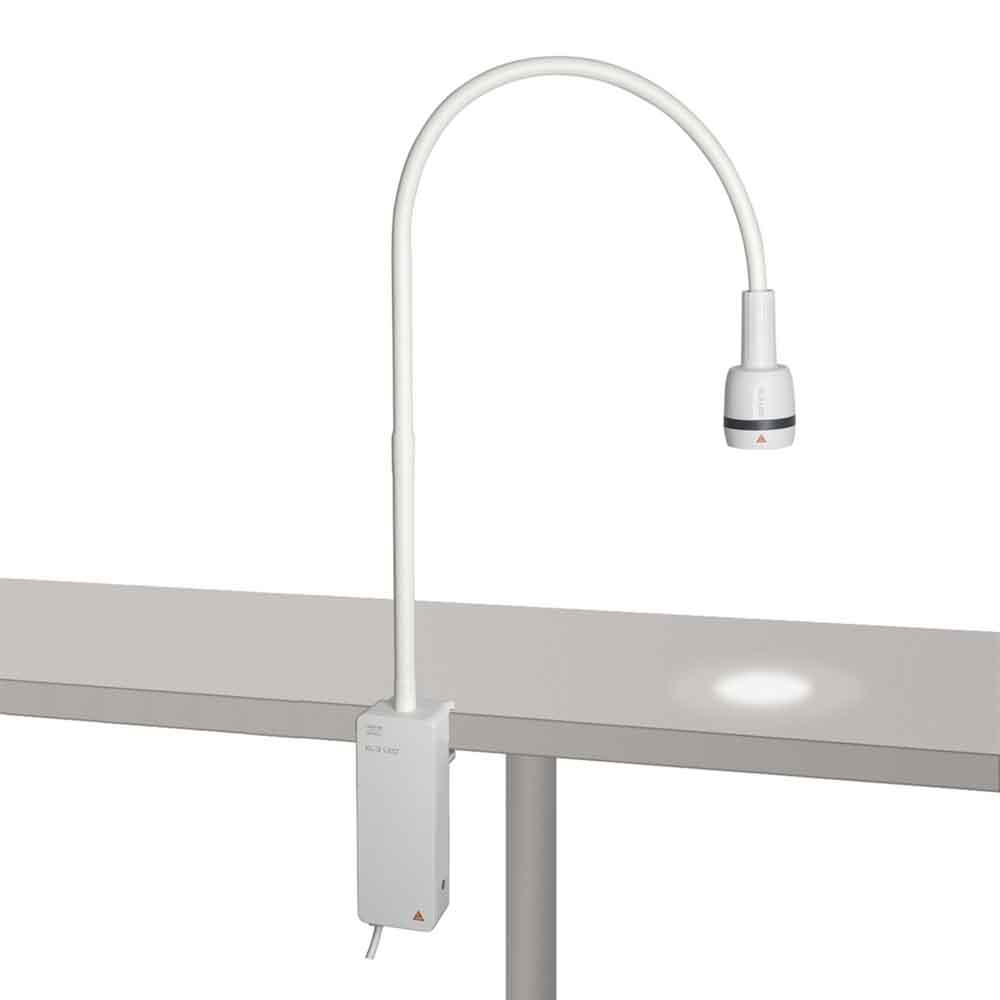 Medical Lamps - Heine El 3 Ledhq Examination Lamp With Table-rail Clamp Mount