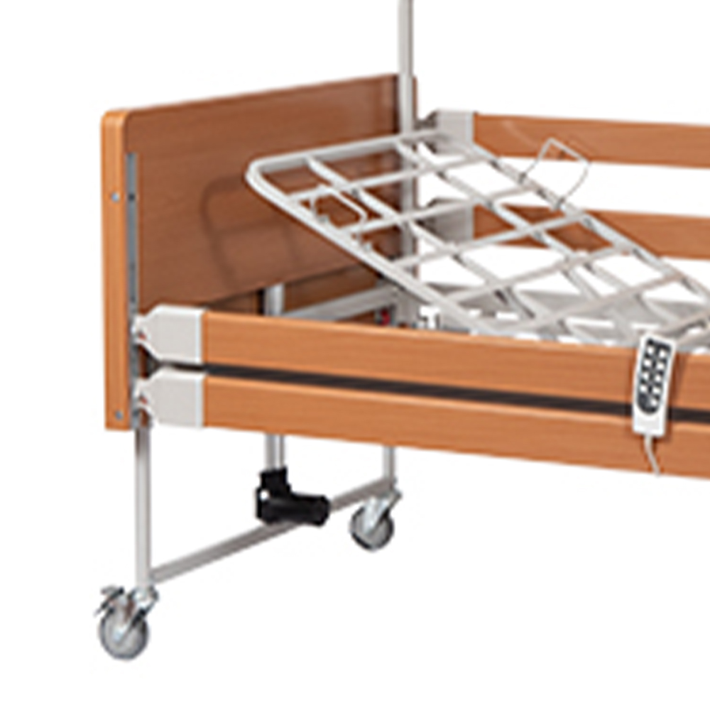 Letti da Degenza - Wimed Letto Degenza Ortopedico Elettrico Disabili Bongo Doghe In Legno