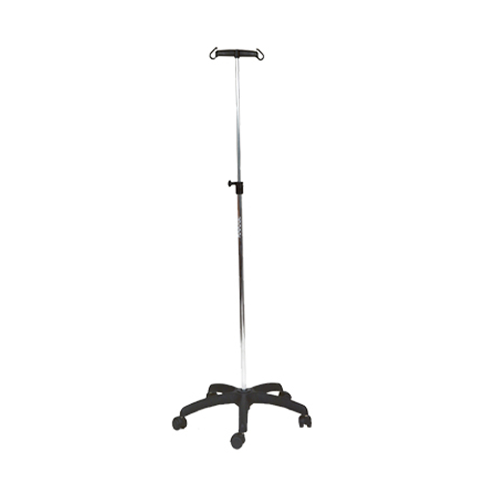 Poles for IV/Hypodermoclysis - Wimed 2-hook Iv Pole With 5-wheel Base