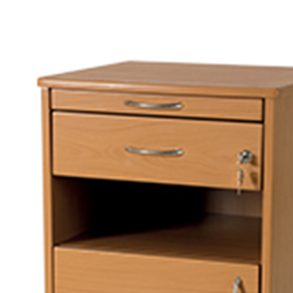 Hospital Bedside Tables - Wimed Wooden Bedside Table With Sliding Table H83x47x47cm
