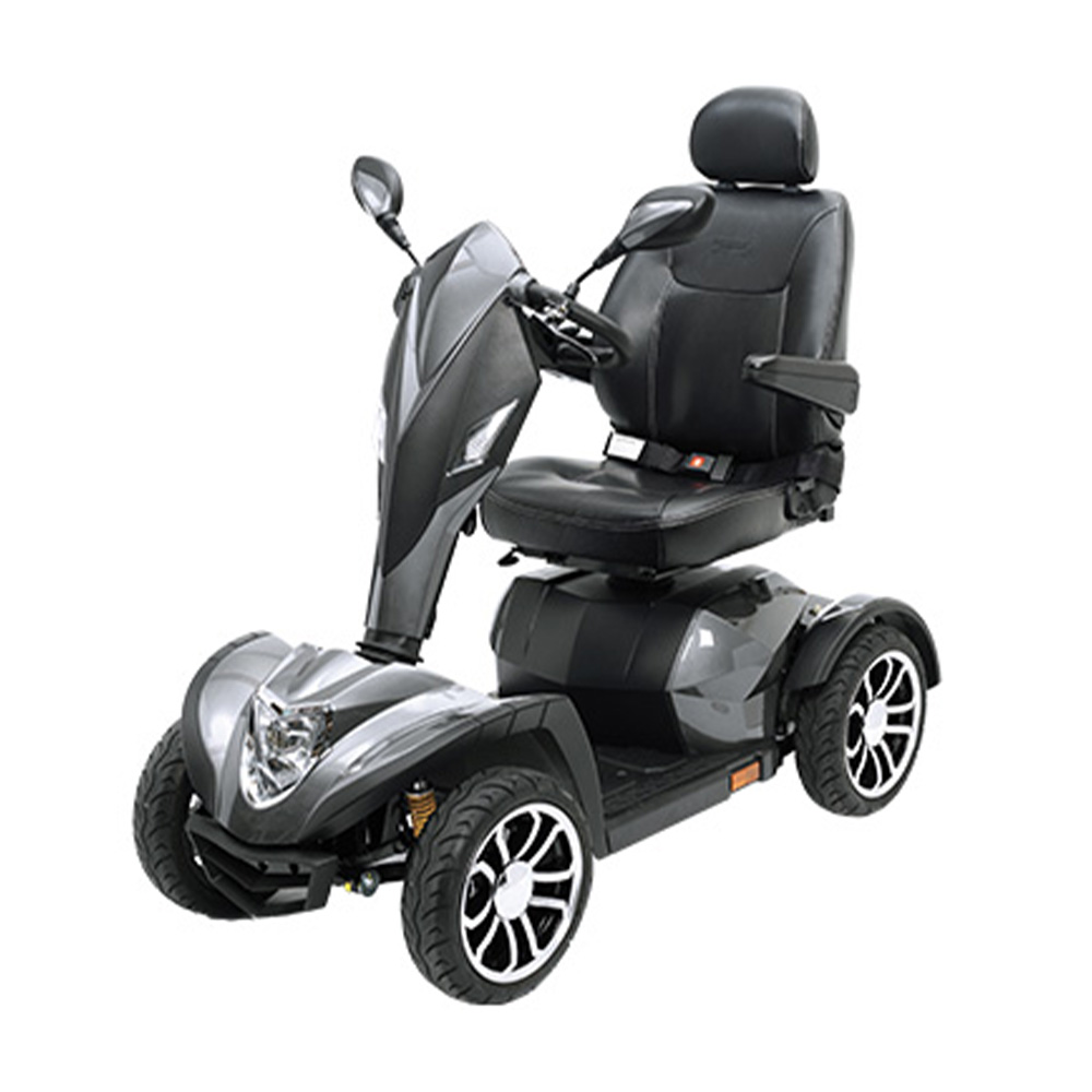 Scooters for the disabled - Wimed Tiger Electric 4-wheel Scooter For Disabled And Elderly, Grey, Outdoor Use