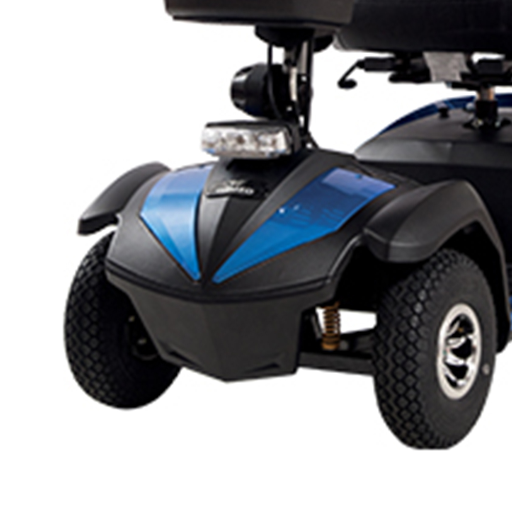 Scooters for the disabled - Wimed Scooter Disabili Anziani Elettrico 4 Ruote Martin Blu Con Cestino