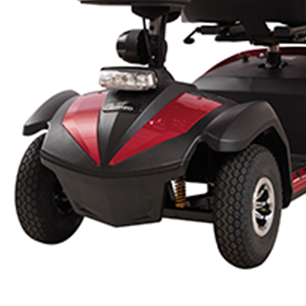 Scooters for the disabled - Wimed Martin Red 4-wheel Electric Scooter For The Elderly With Basket