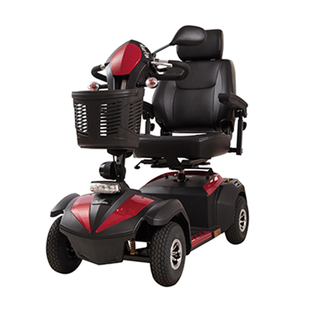 Scooters for the disabled - Wimed Martin Red 4-wheel Electric Scooter For The Elderly With Basket