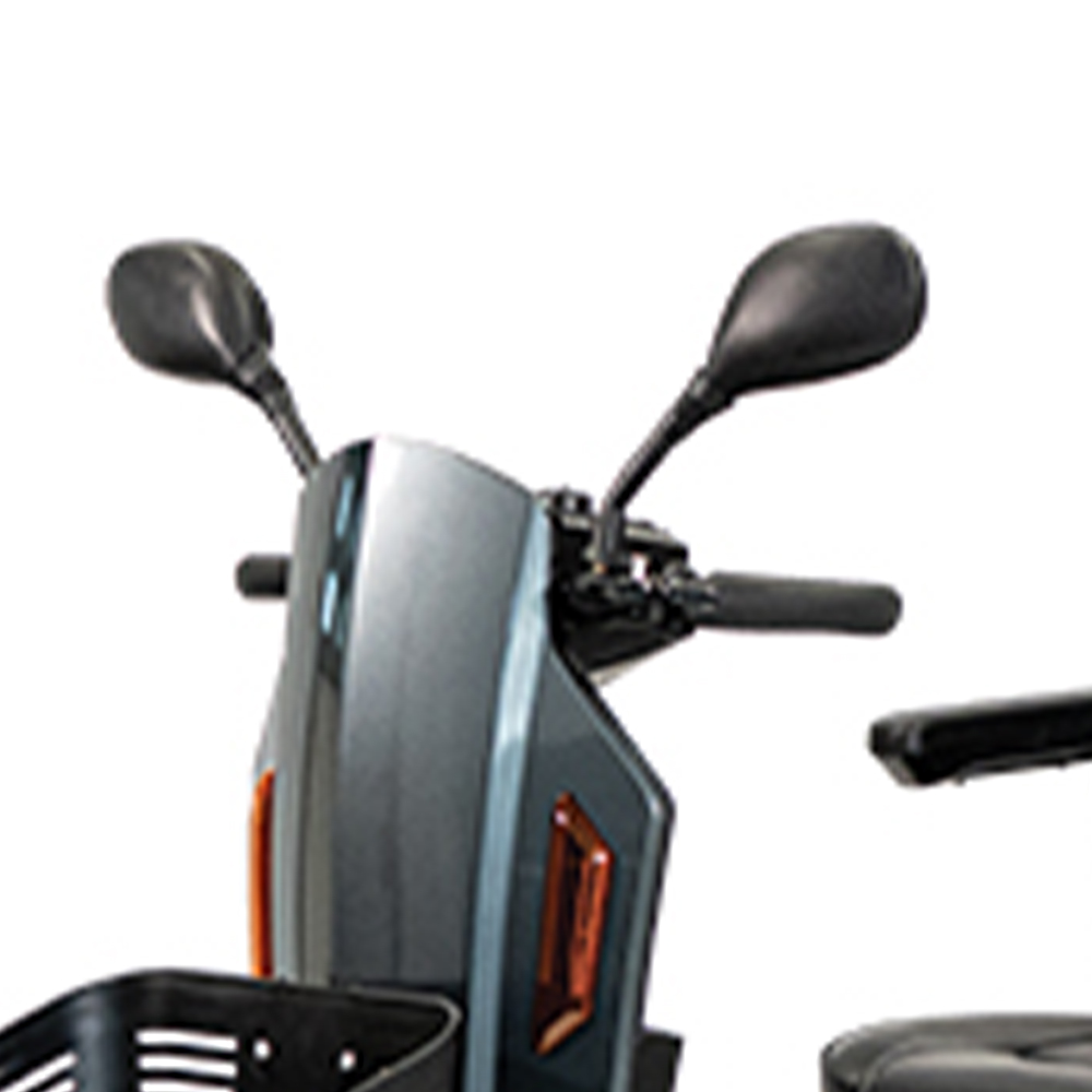 Scooters for the disabled - Wimed Gary Silver Electric 4-wheel Scooter For The Disabled And The Elderly With Basket