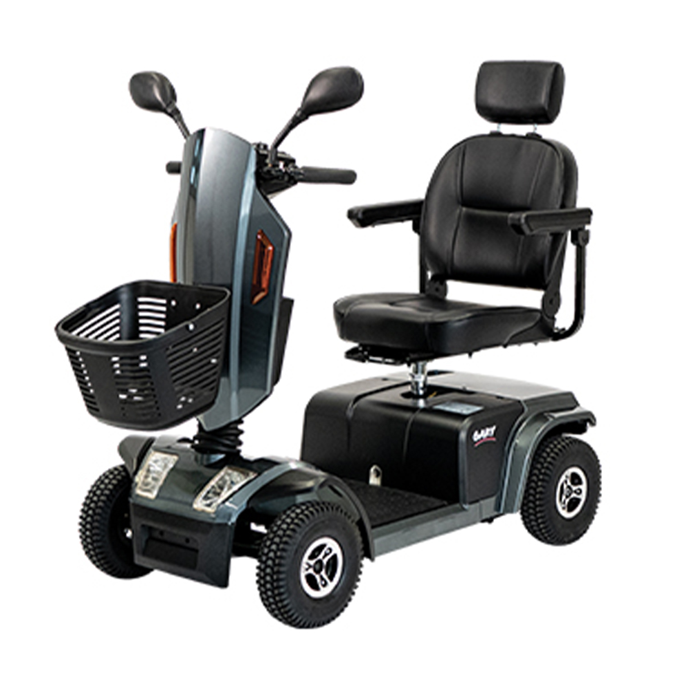 Scooters for the disabled - Wimed Gary Silver Electric 4-wheel Scooter For The Disabled And The Elderly With Basket