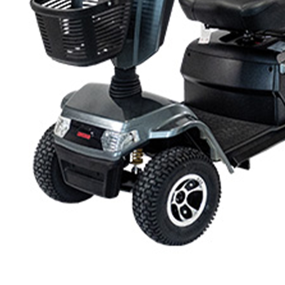 Scooters for the disabled - Wimed Fox Electric Scooter For The Elderly, 4 Wheels, Grey, With Basket