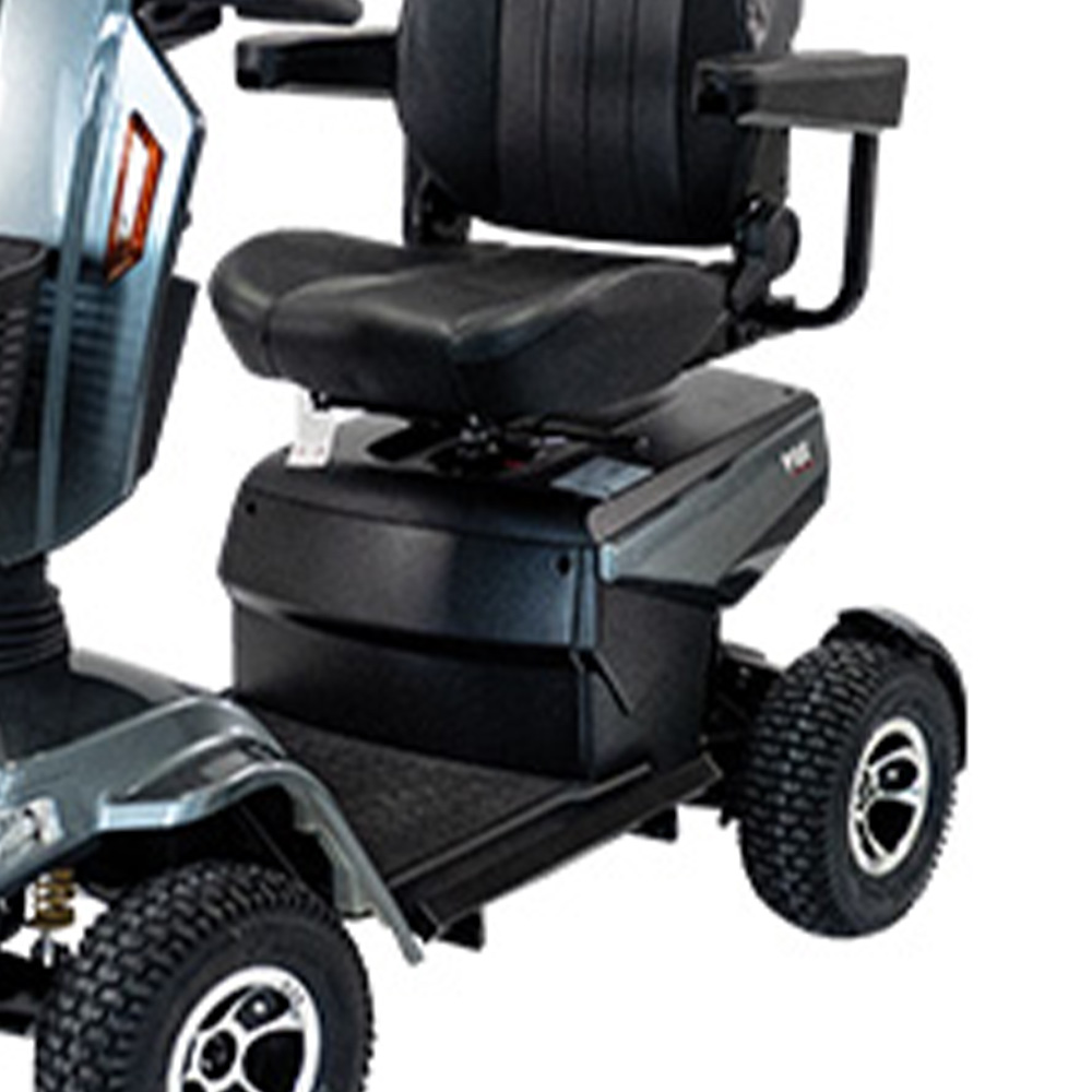 Scooters for the disabled - Wimed Fox Electric Scooter For The Elderly, 4 Wheels, Grey, With Basket