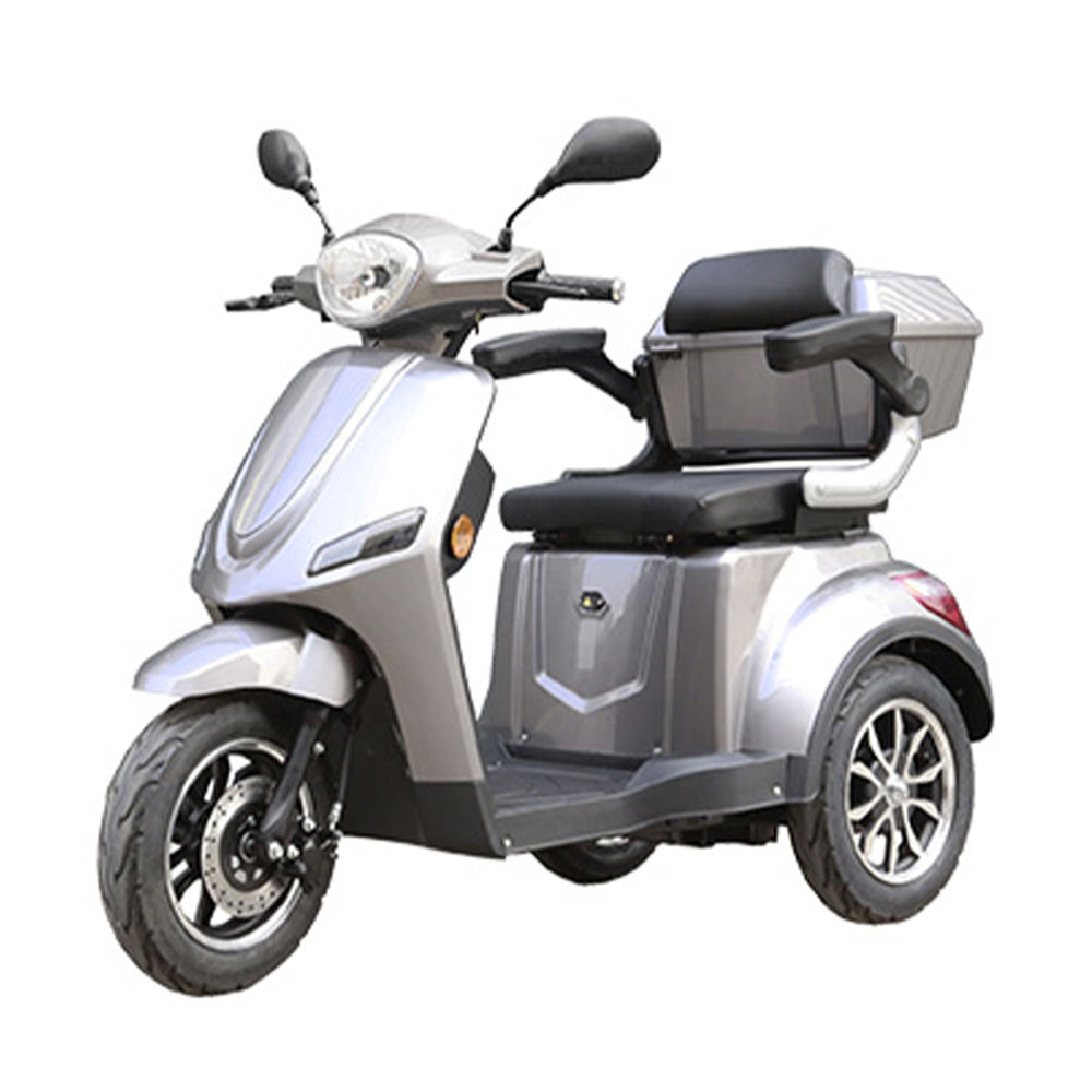 Scooters for the disabled - Wimed Dingo 3-wheel Electric Scooter For The Elderly, Grey, With Top Case