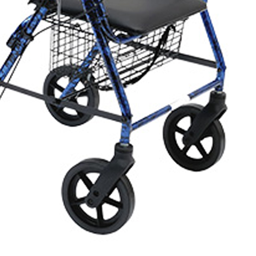 Rollator Walkers - Wimed Rolly Alu Folding Rollator Walker With Seat And Brakes