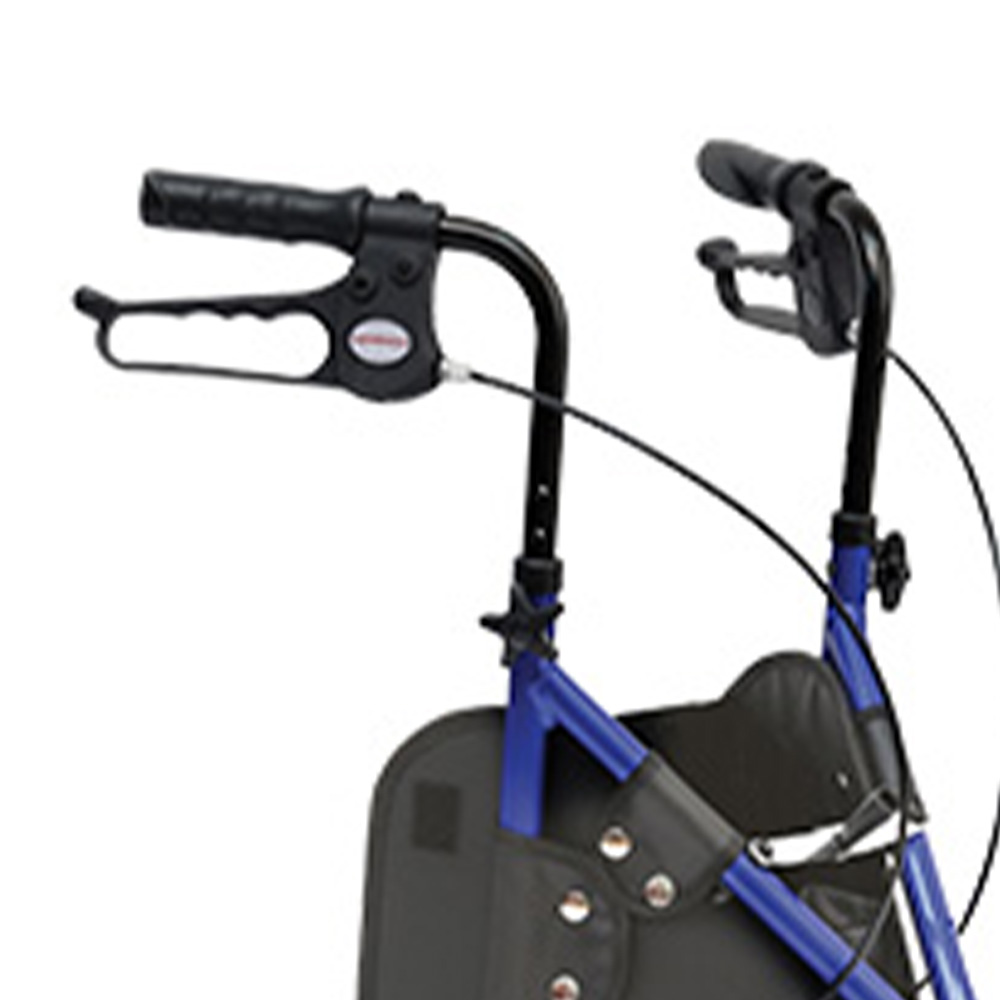 Rollator Walkers - Wimed Rolly Delta Folding Rollator Walker For Disabled People With 3 Wheels