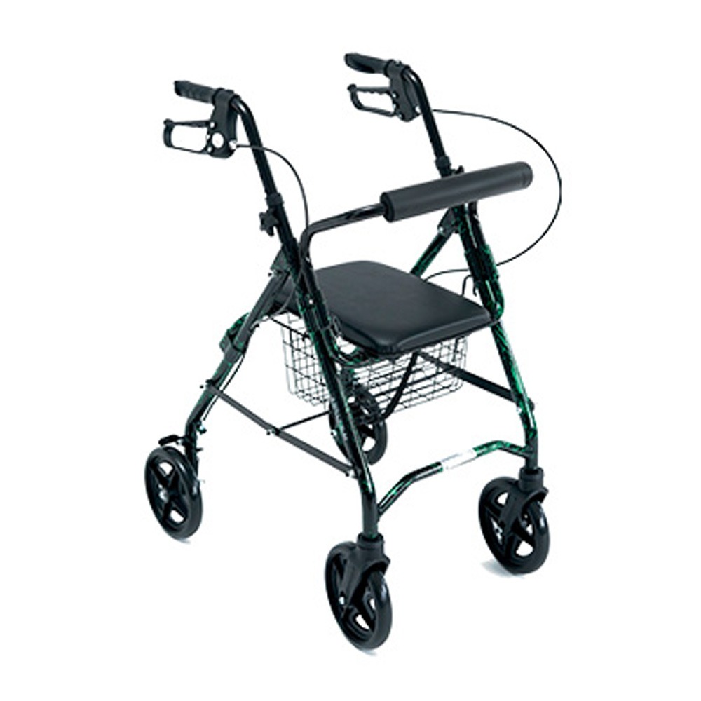 Rollator Walkers - Wimed Rolly Slim Rollator Walker For The Elderly And Disabled With 4 Wheels