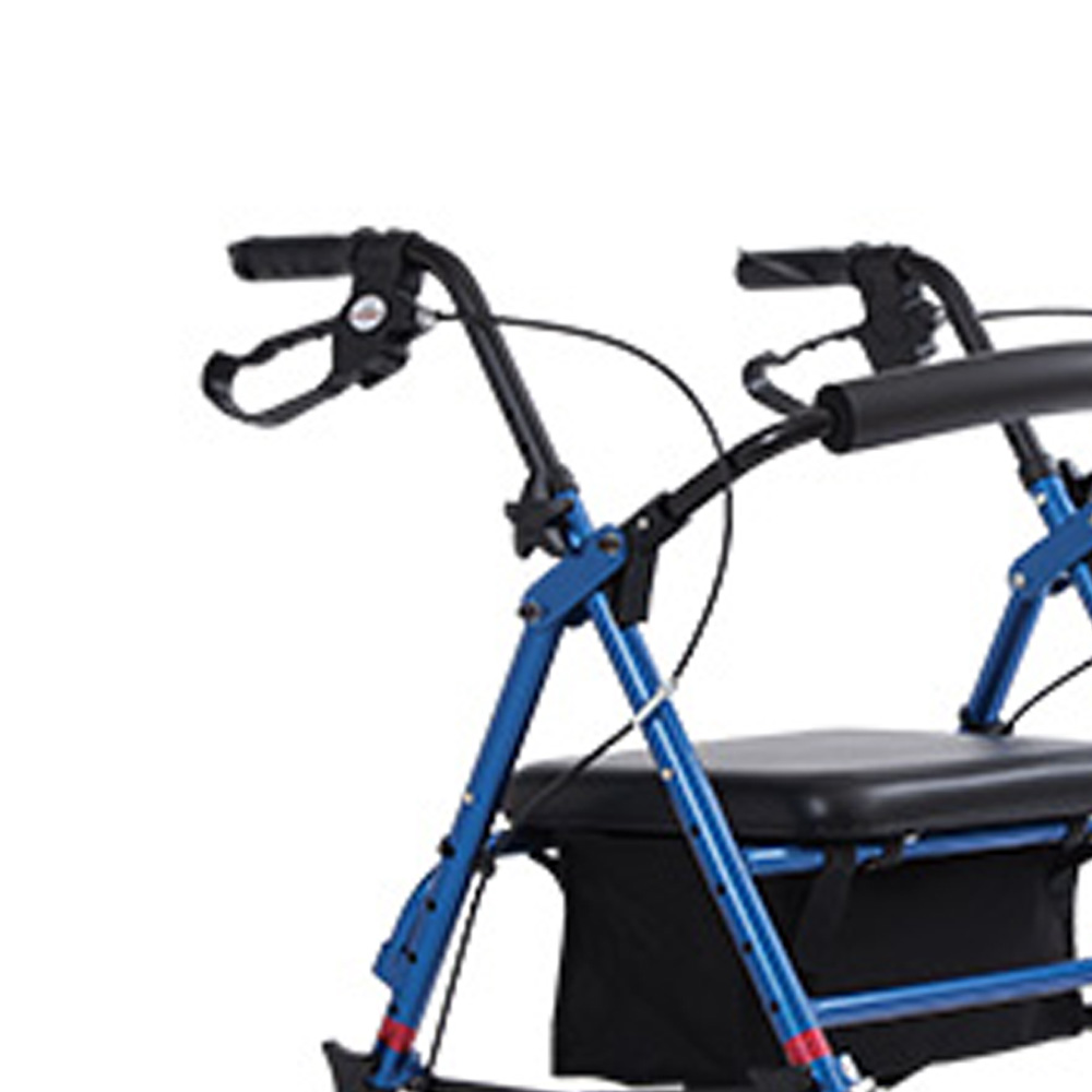 Rollator Walkers - Wimed Folding Kd Rollator Walker With Seat And Brakes
