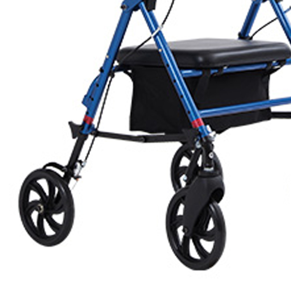 Rollator Walkers - Wimed Folding Kd Rollator Walker With Seat And Brakes