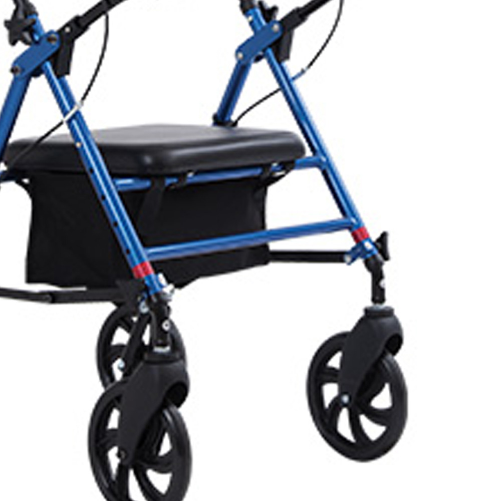 Rollator Walkers - Wimed Folding Kd Rollator Walker With Seat And Brakes