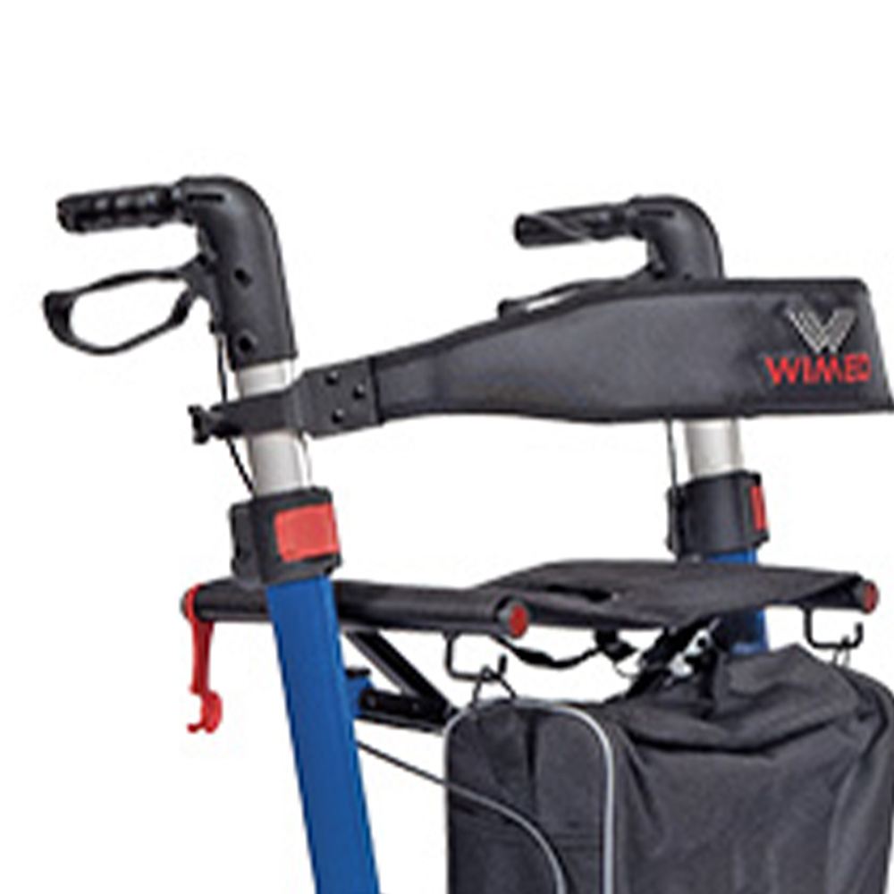 Rollator Walkers - Wimed Magic Space-saving Folding Aluminum Rollator Walker