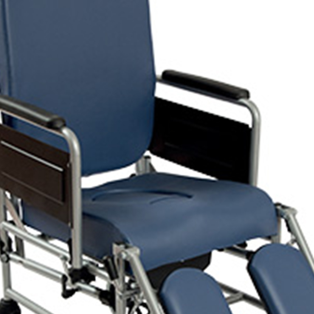 Armchairs and Chairs - Wimed Easy Reclining Commode Chair With 200mm Wheels