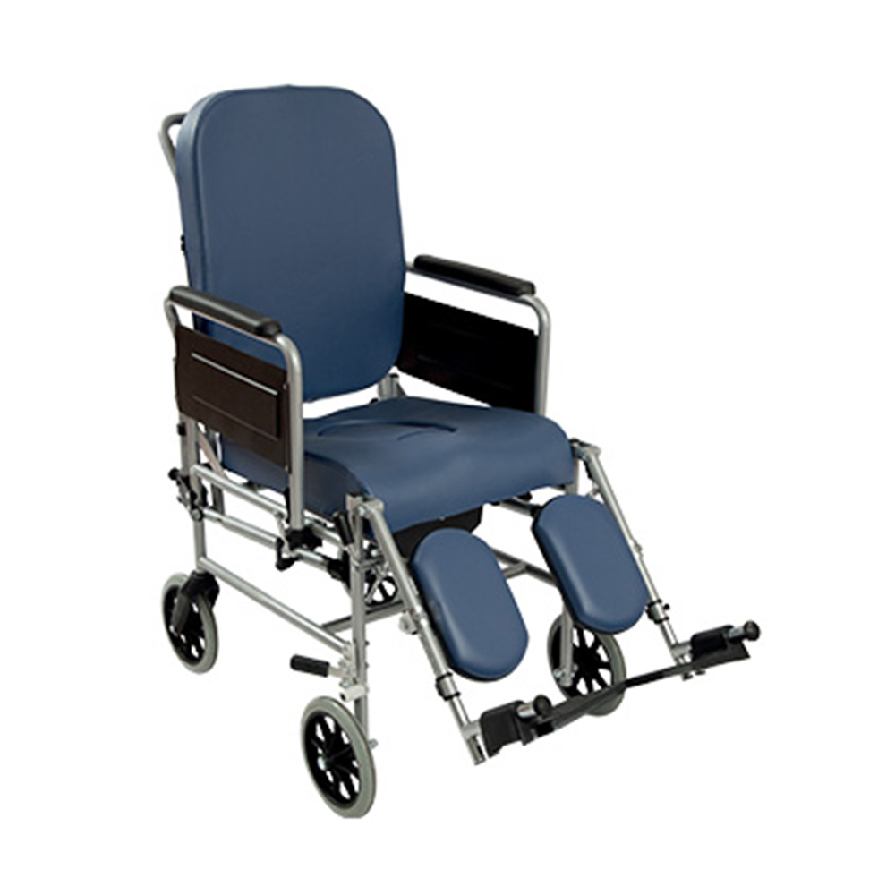 Armchairs and Chairs - Wimed Easy Reclining Commode Chair With 200mm Wheels