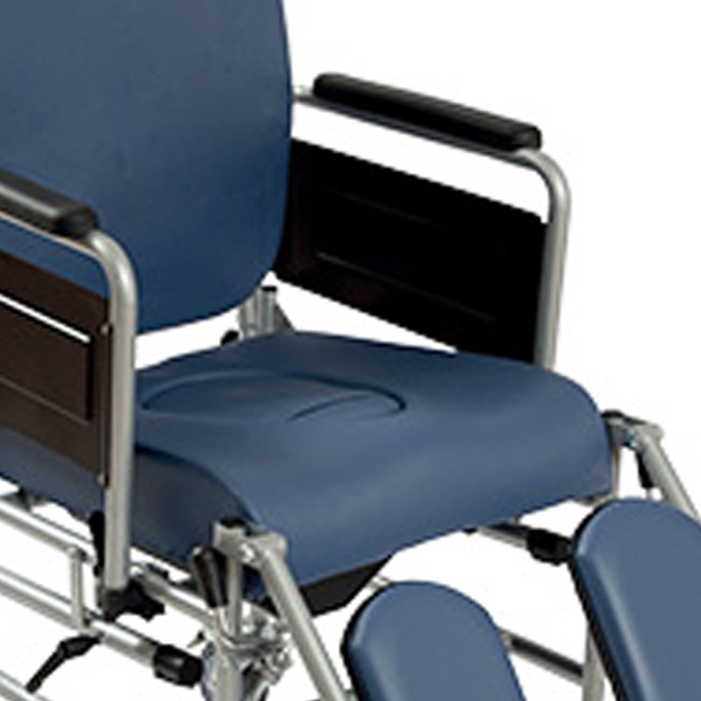 Armchairs and Chairs - Wimed Commode Chair With Reclining Backrest 4 100mm Wheels