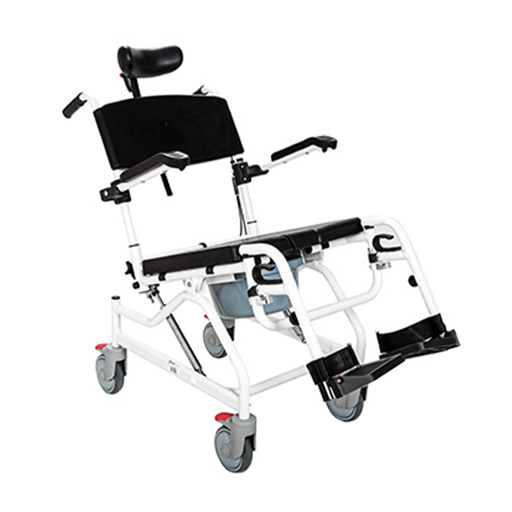 Toilet and shower chairs - Wimed Wave-2 Tilting Shower Commode Chair With Toilet