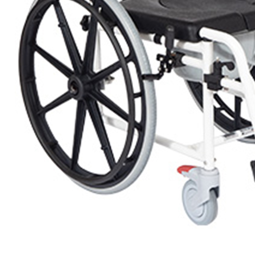 Toilet and shower chairs - Wimed Wave-2 Shower Commode Chair With Self-propelled Toilet