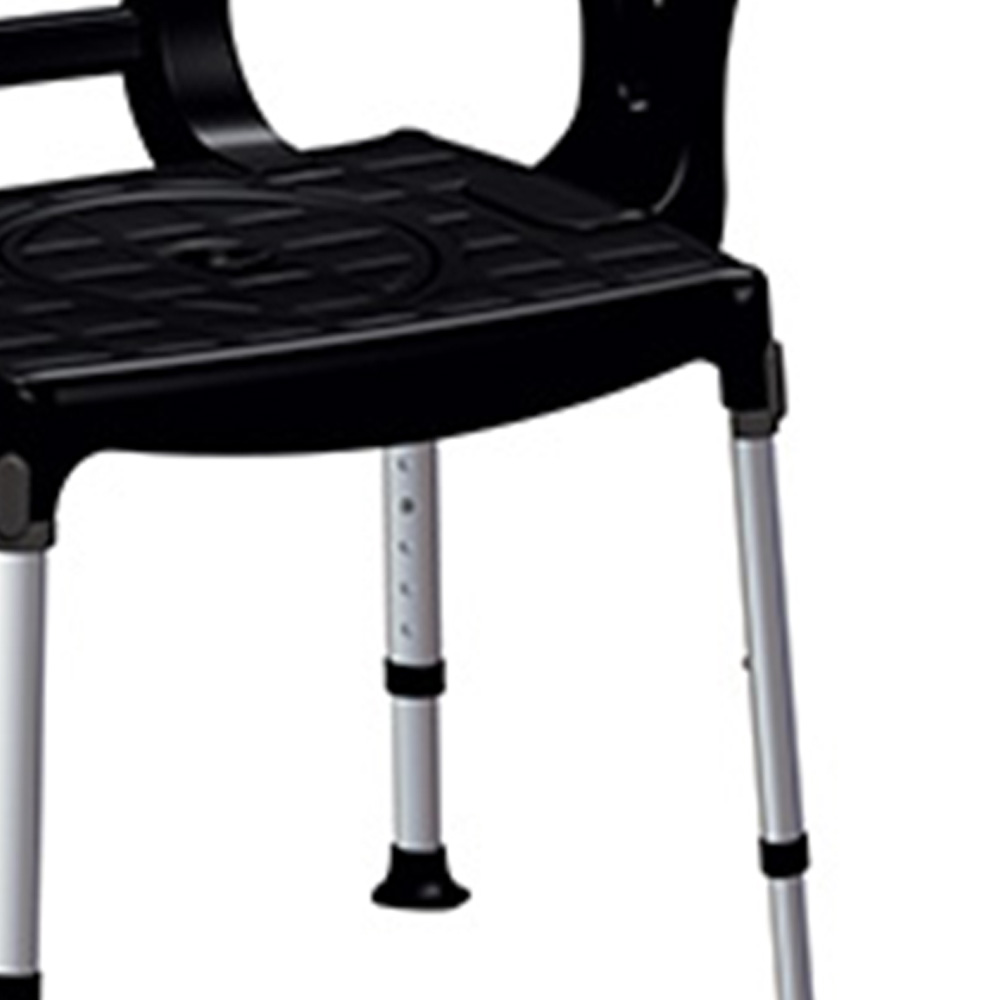 Toilet and shower chairs - Wimed Comfortable King Toilet Chair With Backrest And Black Armrests