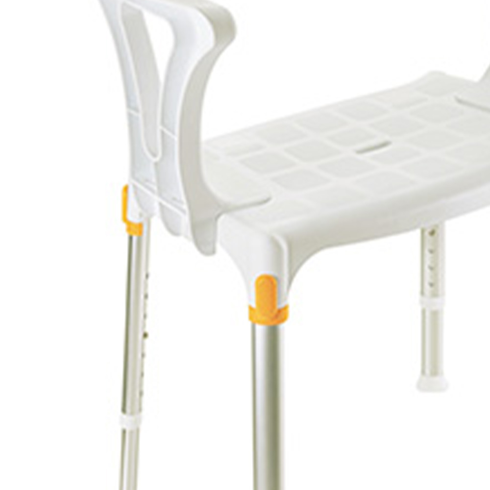Bath and shower chairs - Wimed Adjustable Shower Chair For Disabled People With Armrests, White King Size