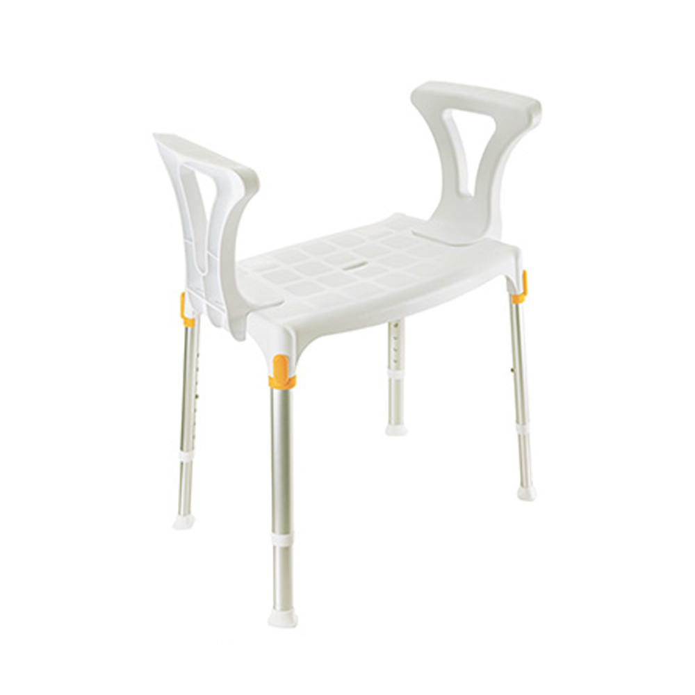 Bath and shower chairs - Wimed Adjustable Shower Chair For Disabled People With Armrests, White King Size