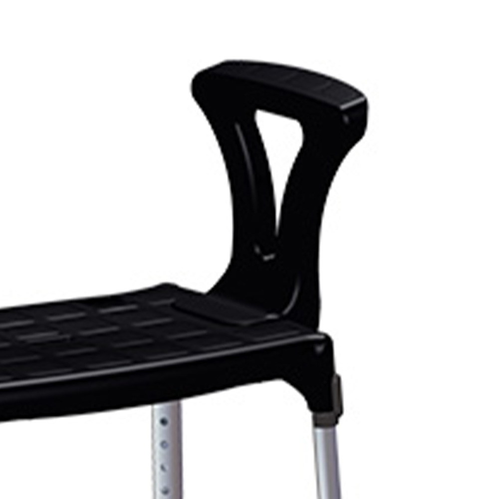 Bath and shower chairs - Wimed Adjustable Shower Chair For Disabled People With Armrests, Black King Size