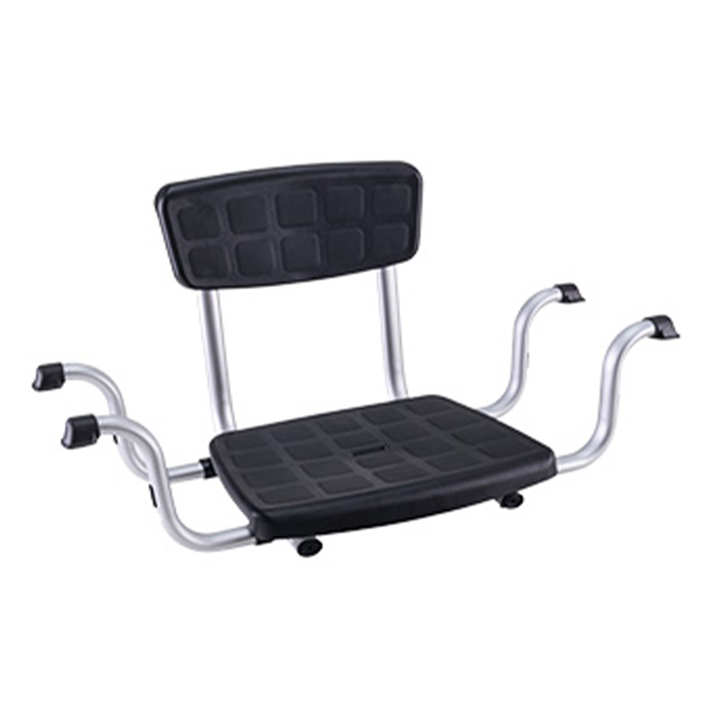 Bath and shower chairs - Wimed Adjustable King Size Black Wheelchair Tub Seat With Backrest