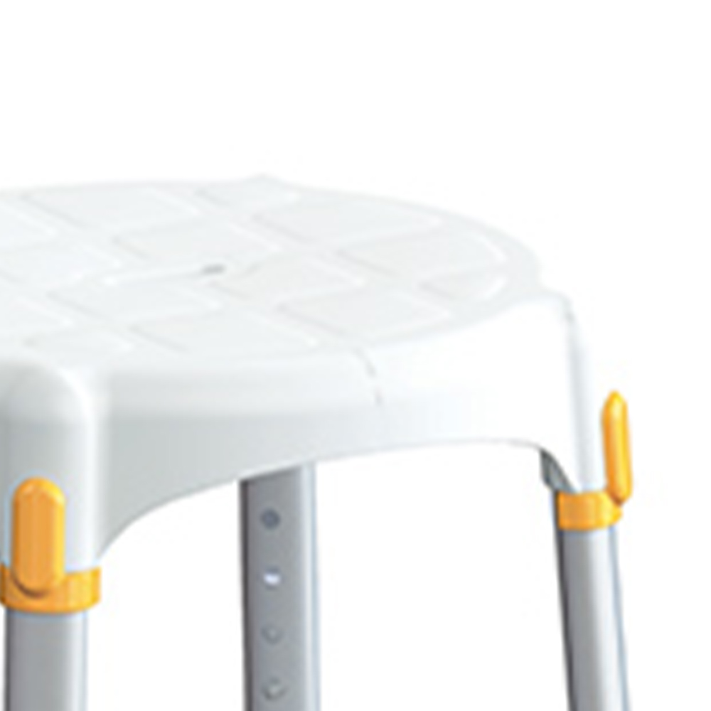 Bath and shower chairs - Wimed King-size Round Bathroom Stool With Tray And Adjustable Height