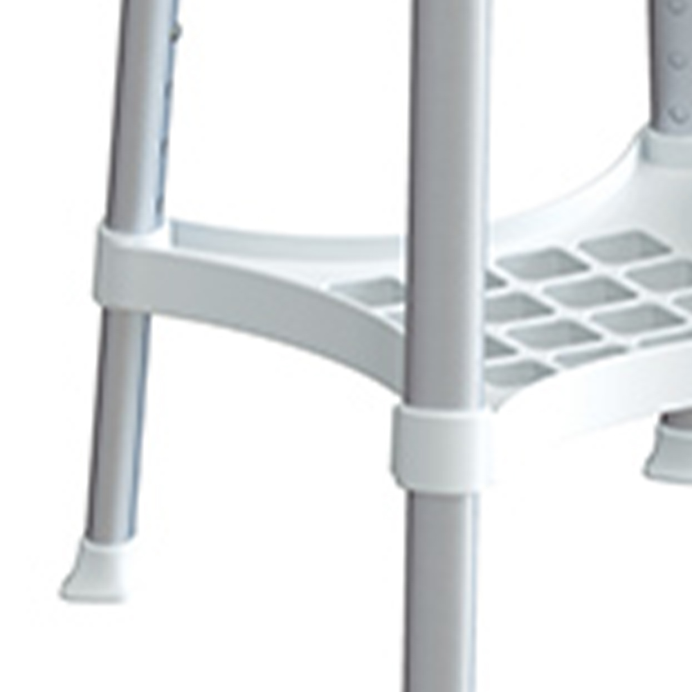 Bath and shower chairs - Wimed King-size Round Bathroom Stool With Tray And Adjustable Height