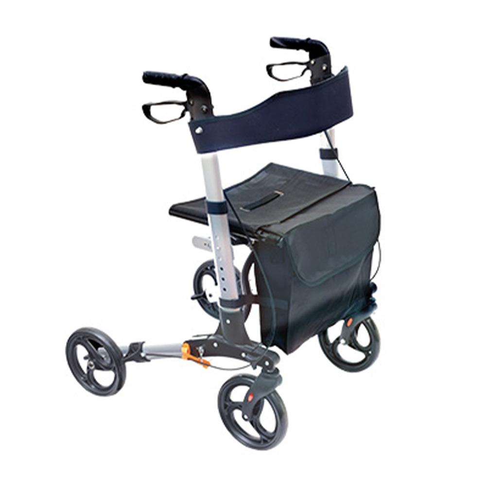 Rollator Walkers - Wimed Epic Comfort Folding Rollator Walker With Seat And Basket