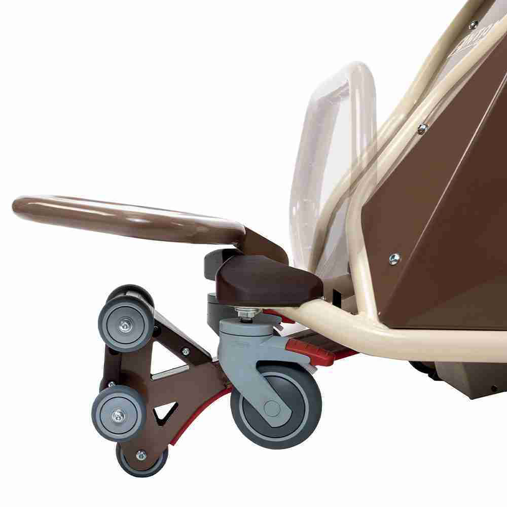 Stairlift - Antano Montascale A Ruote Antiribaltamento Gecko Seat 180kg Con Seggiolino