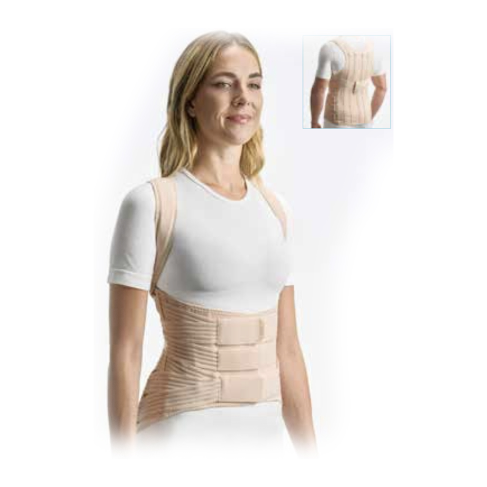 Trunk tutors - Fgp Dorsofixo Fit Men's Semi-rigid Lumbar Support With Shoulder Straps