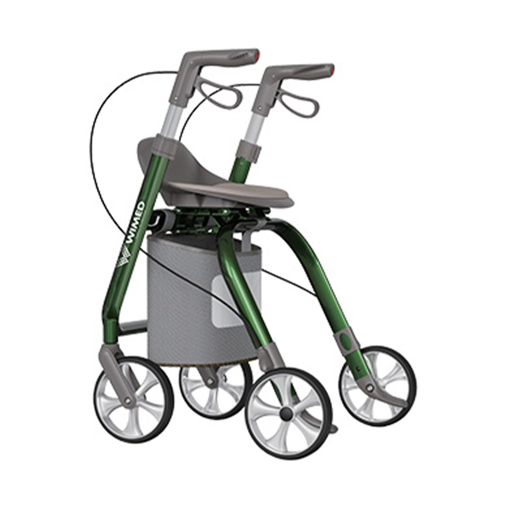 Rollator Walkers - Wimed Epic Elite Rollator Walker With Seat, Brakes And Bag