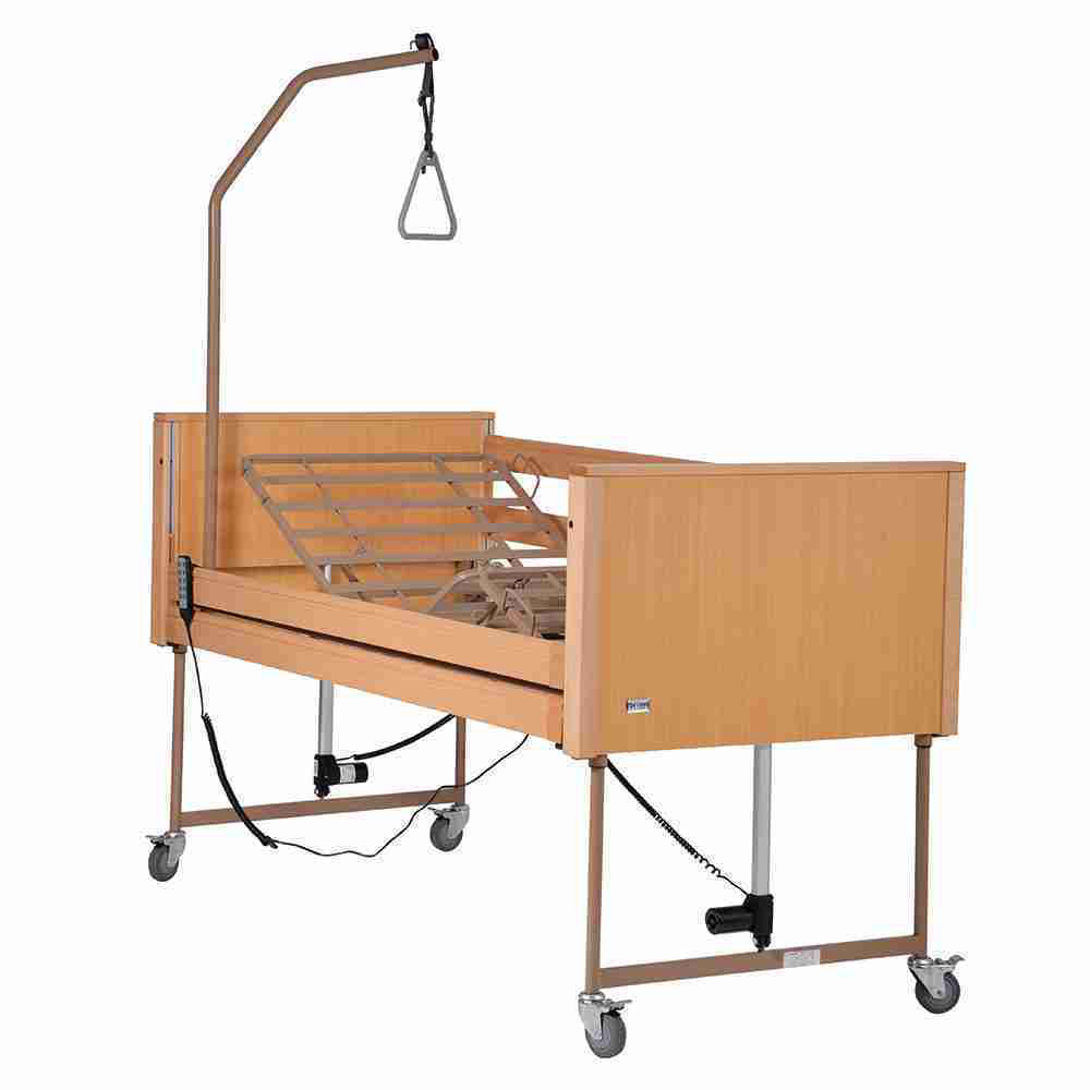 Inpatient beds - Antano Socrate Electric Hospital Bed With Height Adjustment + Lifting Pole