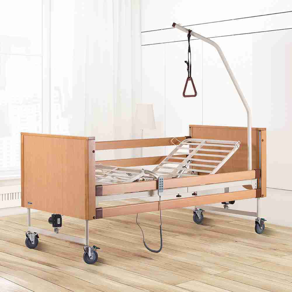 Inpatient beds - Antano Socrate Electric Hospital Bed With Height Adjustment + Lifting Pole